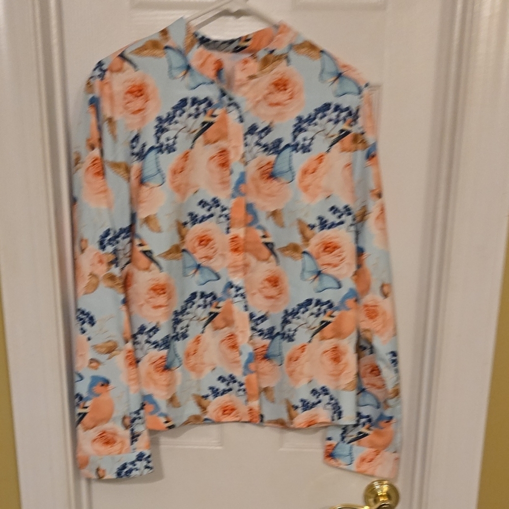 Floral Button-Up Blouse